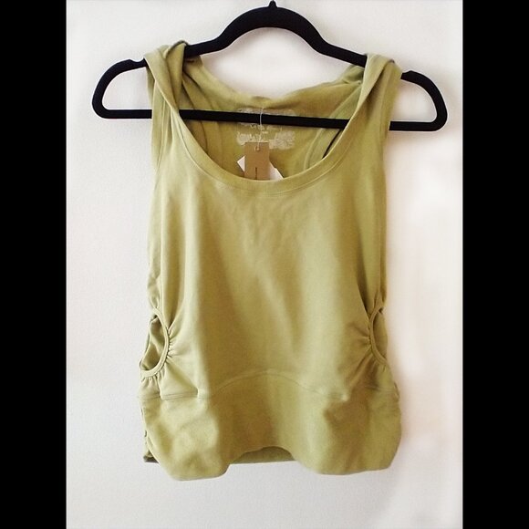 Urban Behaviour Green Tank Top Hoodie NWT - Picture 1 of 4